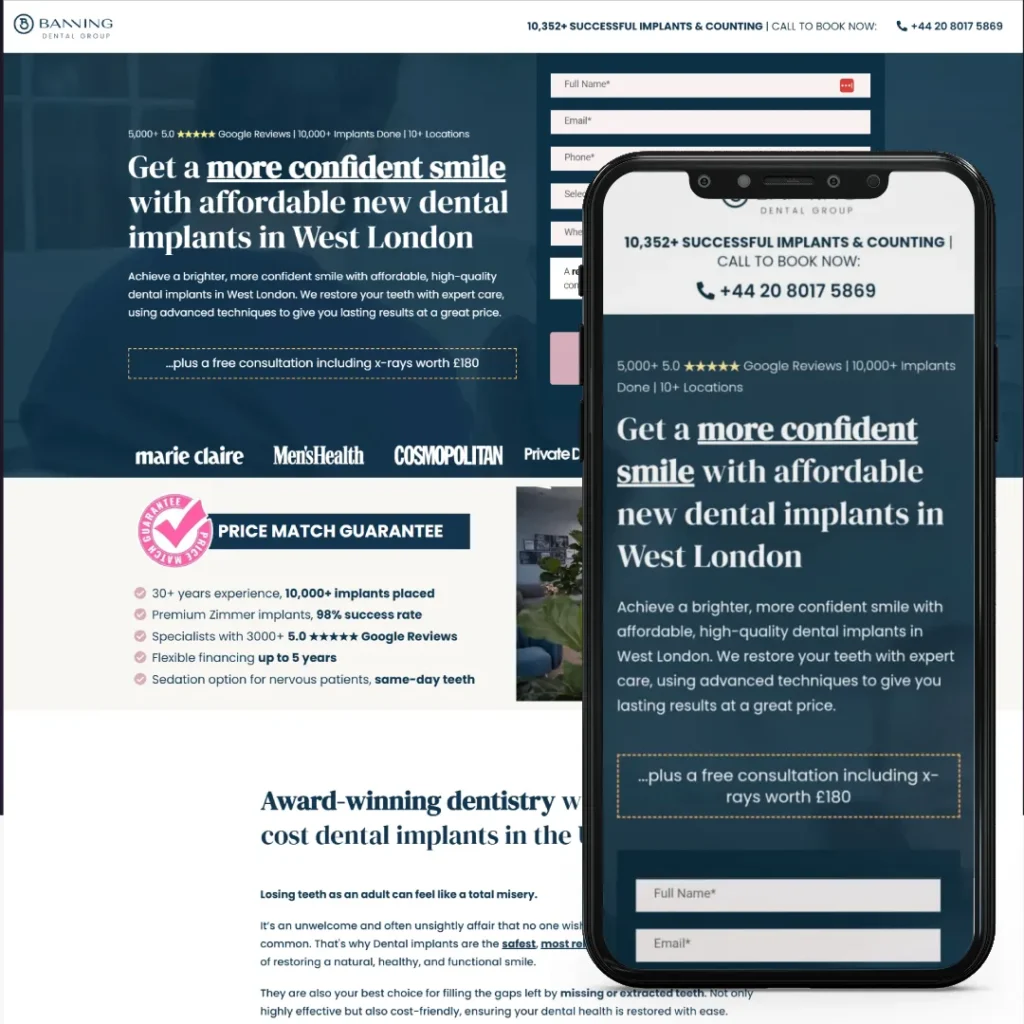 Brand Homepage 17 banning dental