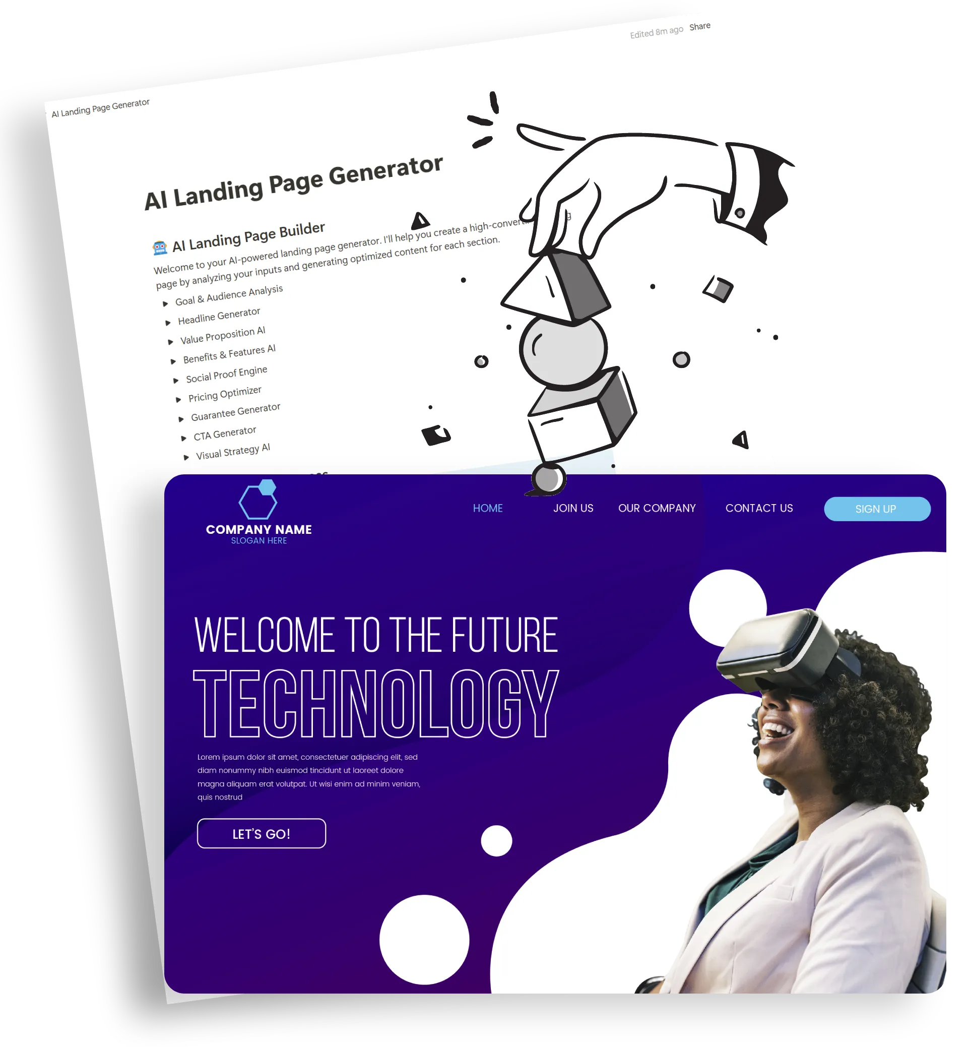 ai landing page builder