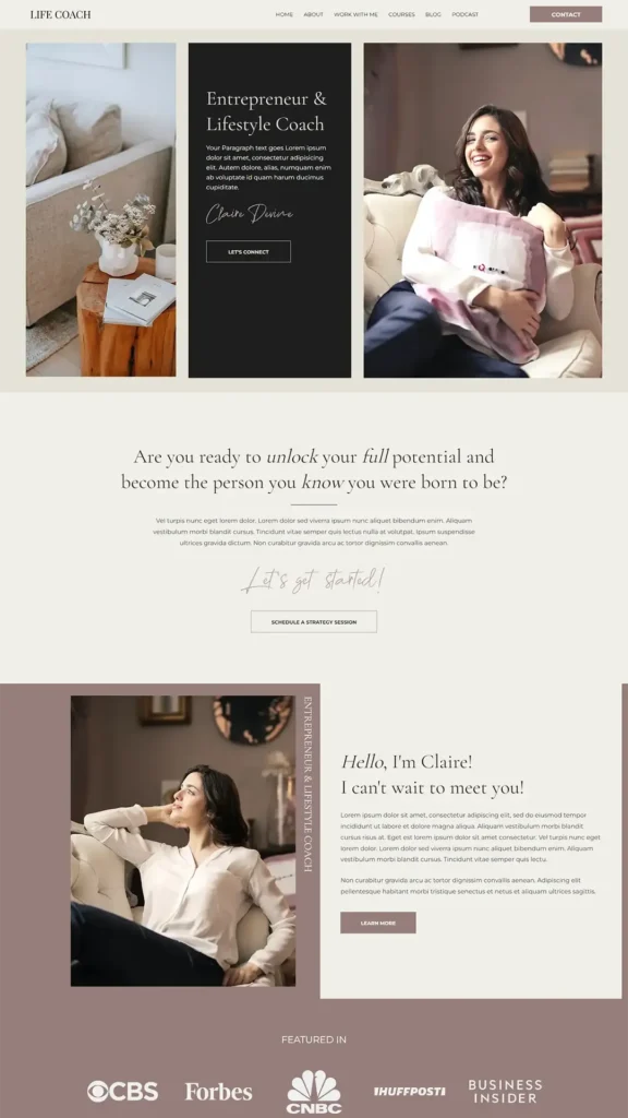 Female Coaching Template