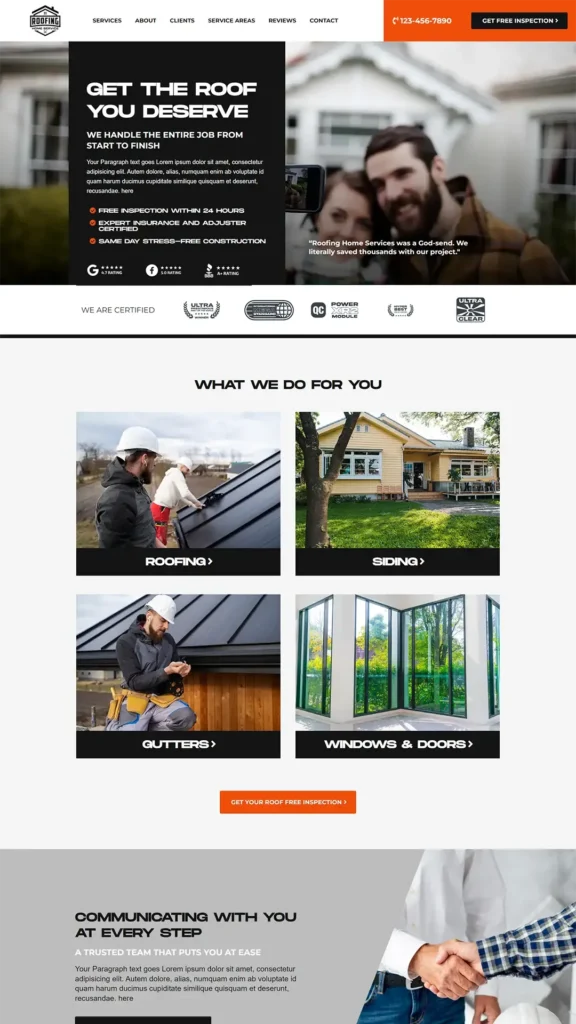 Roofing Template GHL